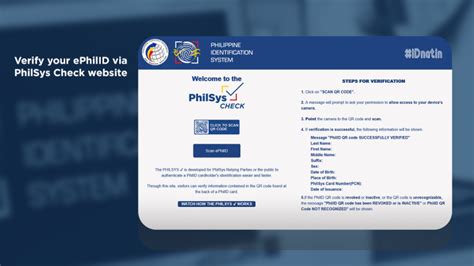 verify philsys id|PhilSys: My ePhilID.